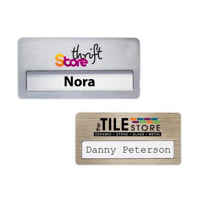 Atlanta Reusable Vogue Name Badge (Standard Size 3" x 1-1/2")